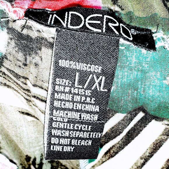 Indero Floral Print Paper bag Waist Wide Leg Pant - Picture 4 of 4